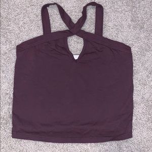 Urban Outfitters Purple Key Hole Crop Top